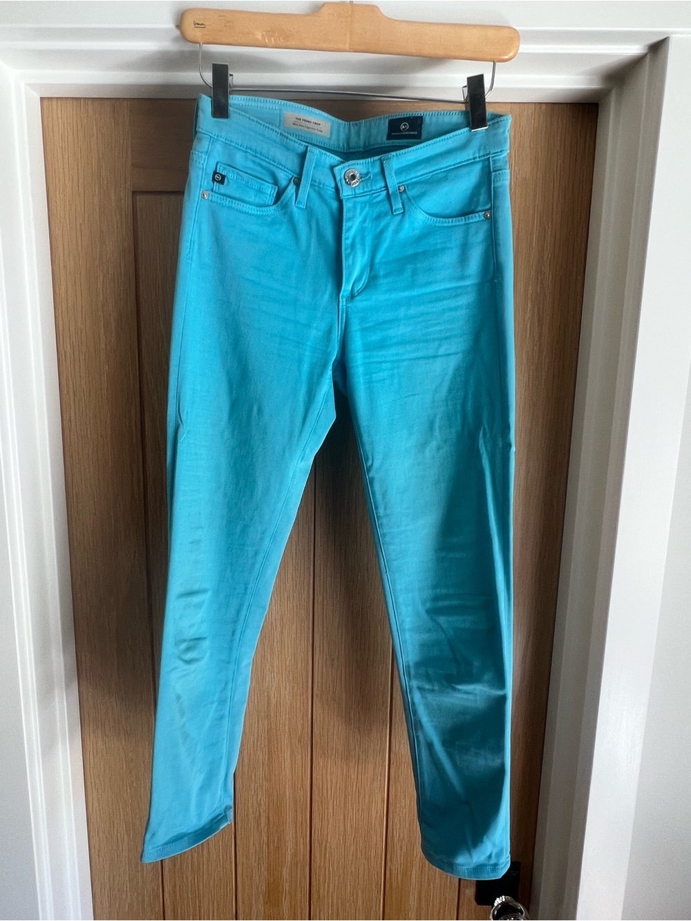Ag Adriano Goldschmied Women's Turquoise Skinny Jeans